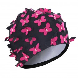 Hand-Made Flower Pearl Swimming Cap